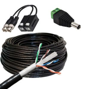 Cable UTP de 20 Mts para Exteriores AC/BNC